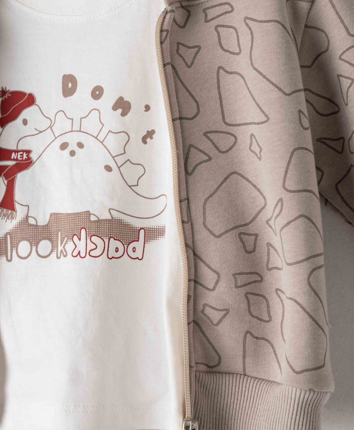 Παιδικό Σετ με Ζακέτα, Μπλούζα και Παντελόνι “Don’t Look Back”