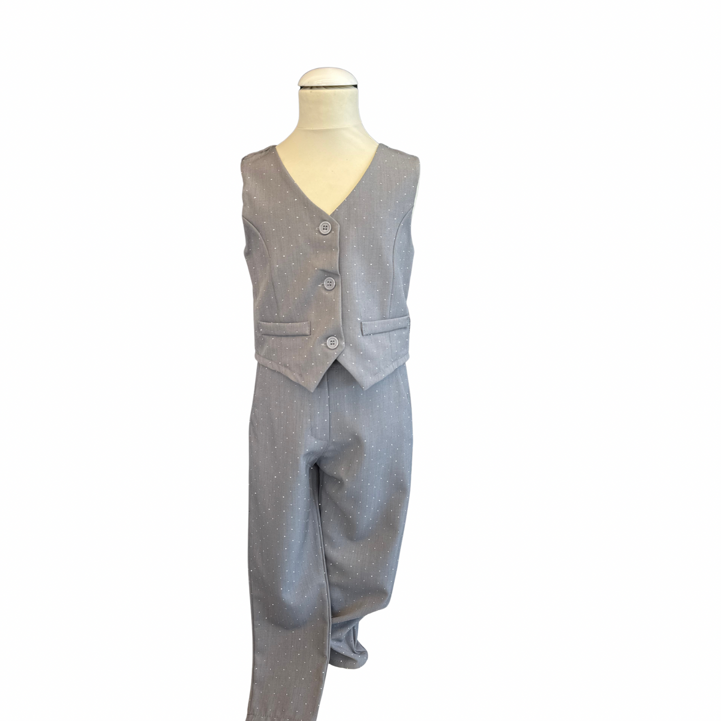 Polka Dot Vest & Pants Set