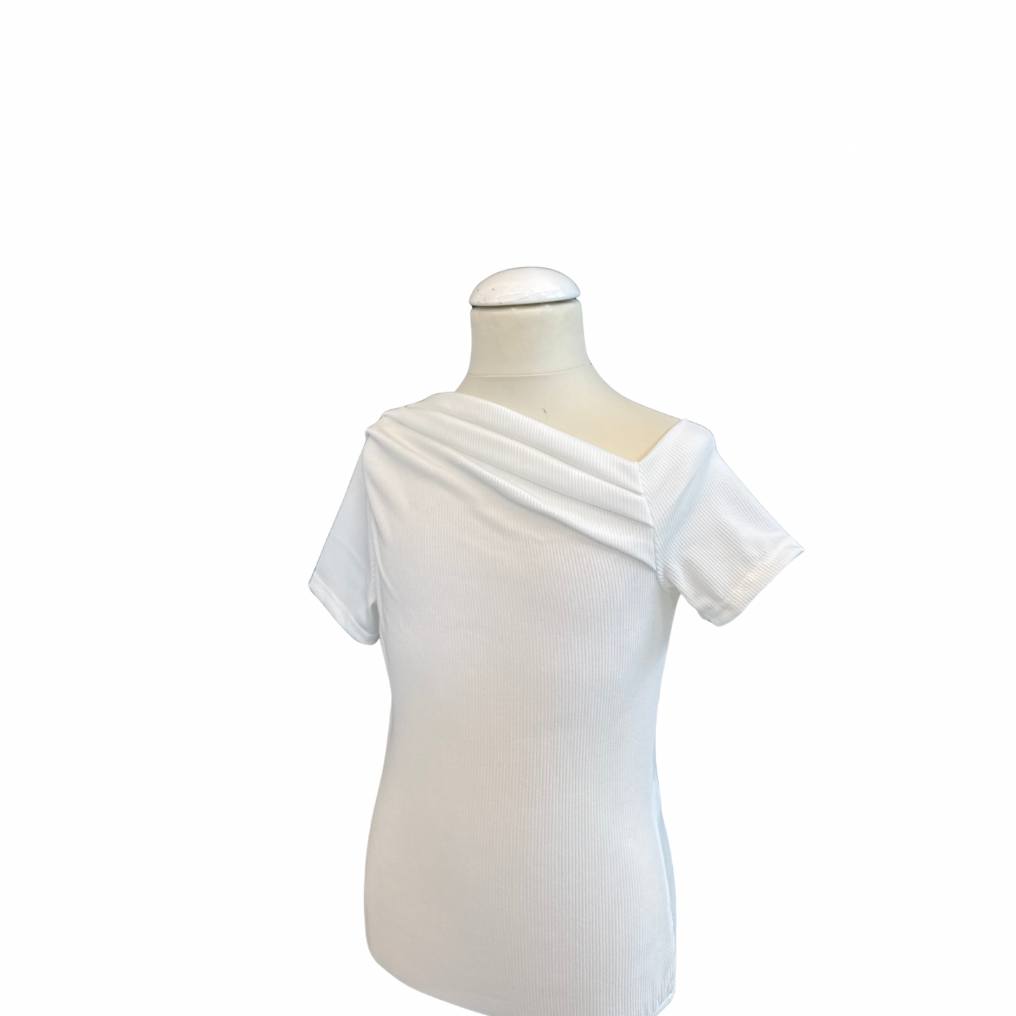 Asymmetric Ribbed Bodysuit