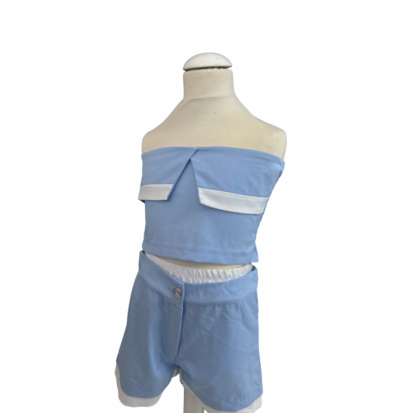 Strapless Colorblock Set