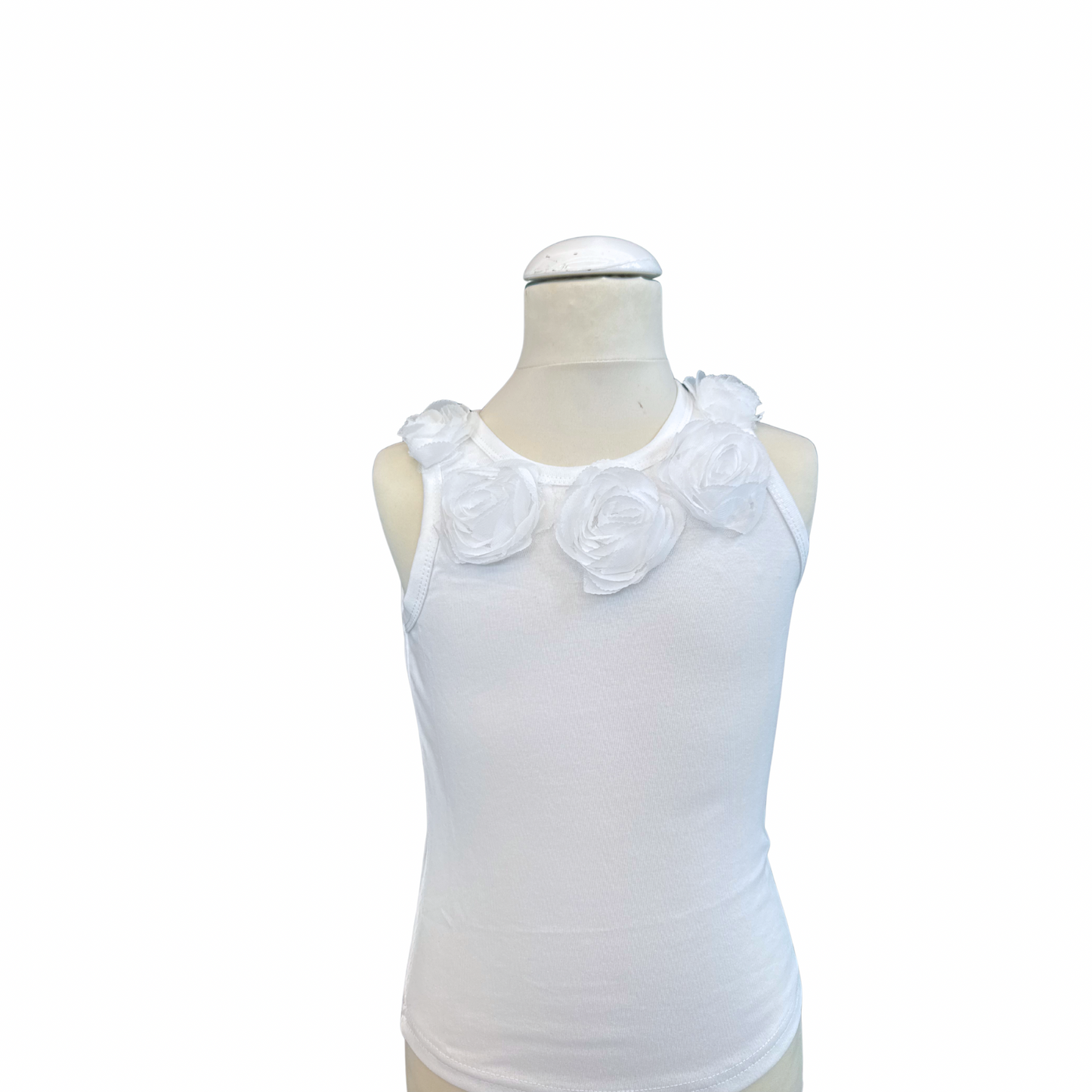 Girls' Tulle Ruffle Top