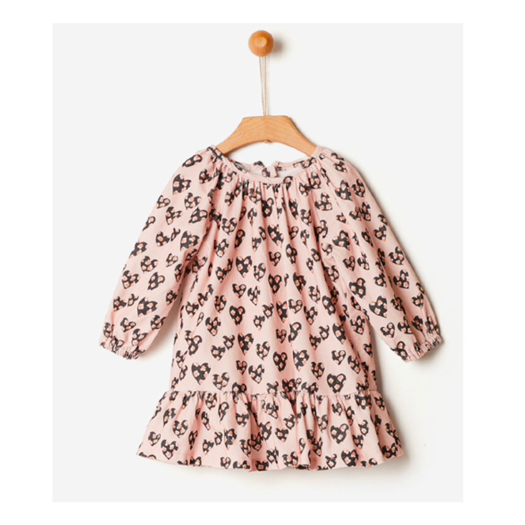 Φόρεμα κοτλε με καρδίες !