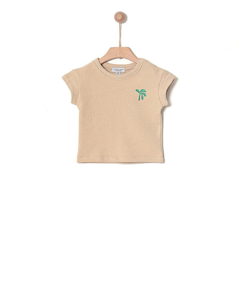 T-SHIRT JERSEY JACQUARD CHAMBRAY BLUE