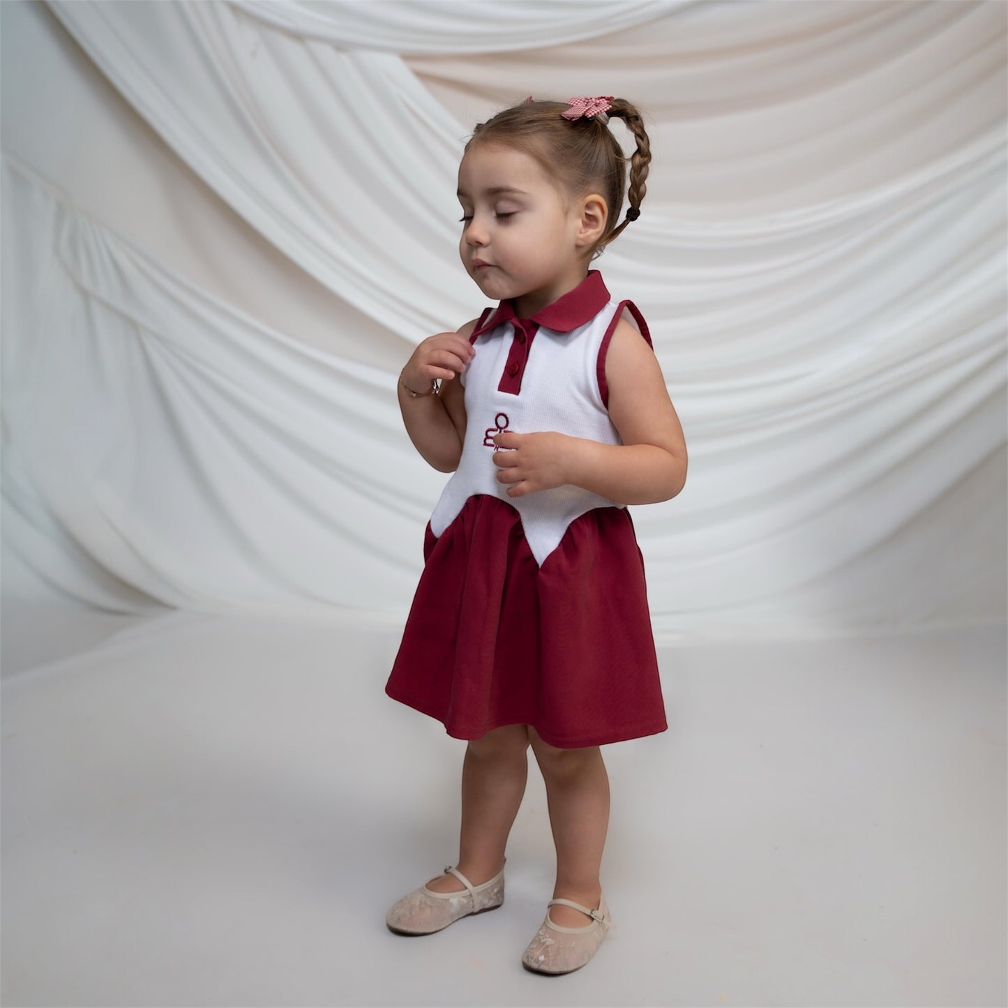 Minimo Girls Collar Dress