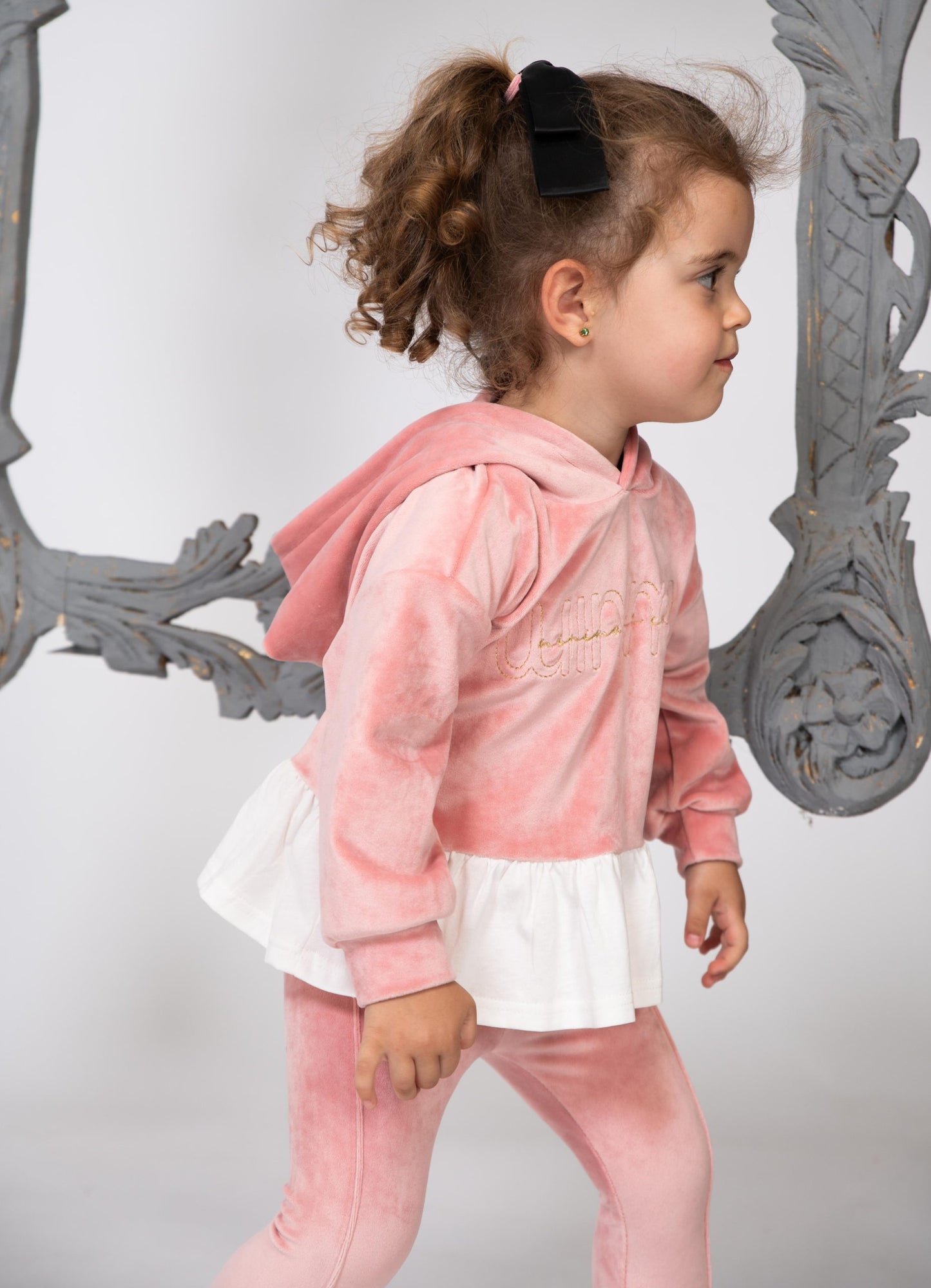 Velour Hoodie & Leggings Set