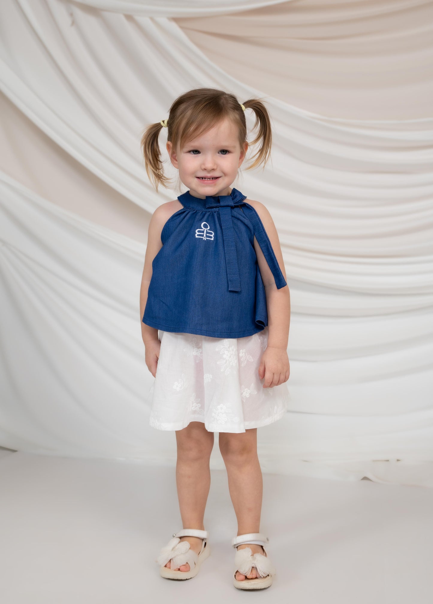 Girls Dress with Bow Detail