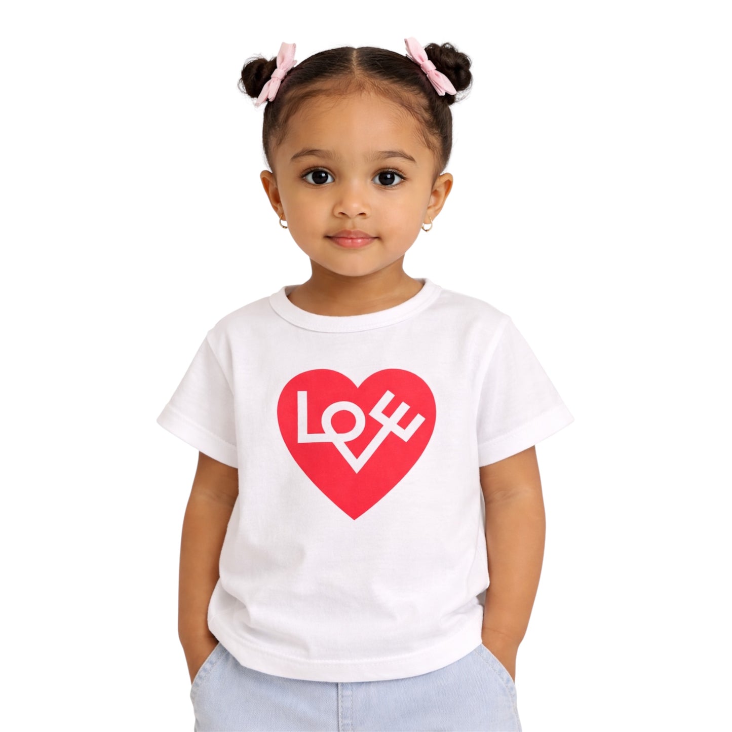 T-Shirt με Σχέδιο Καρδιά LOVE