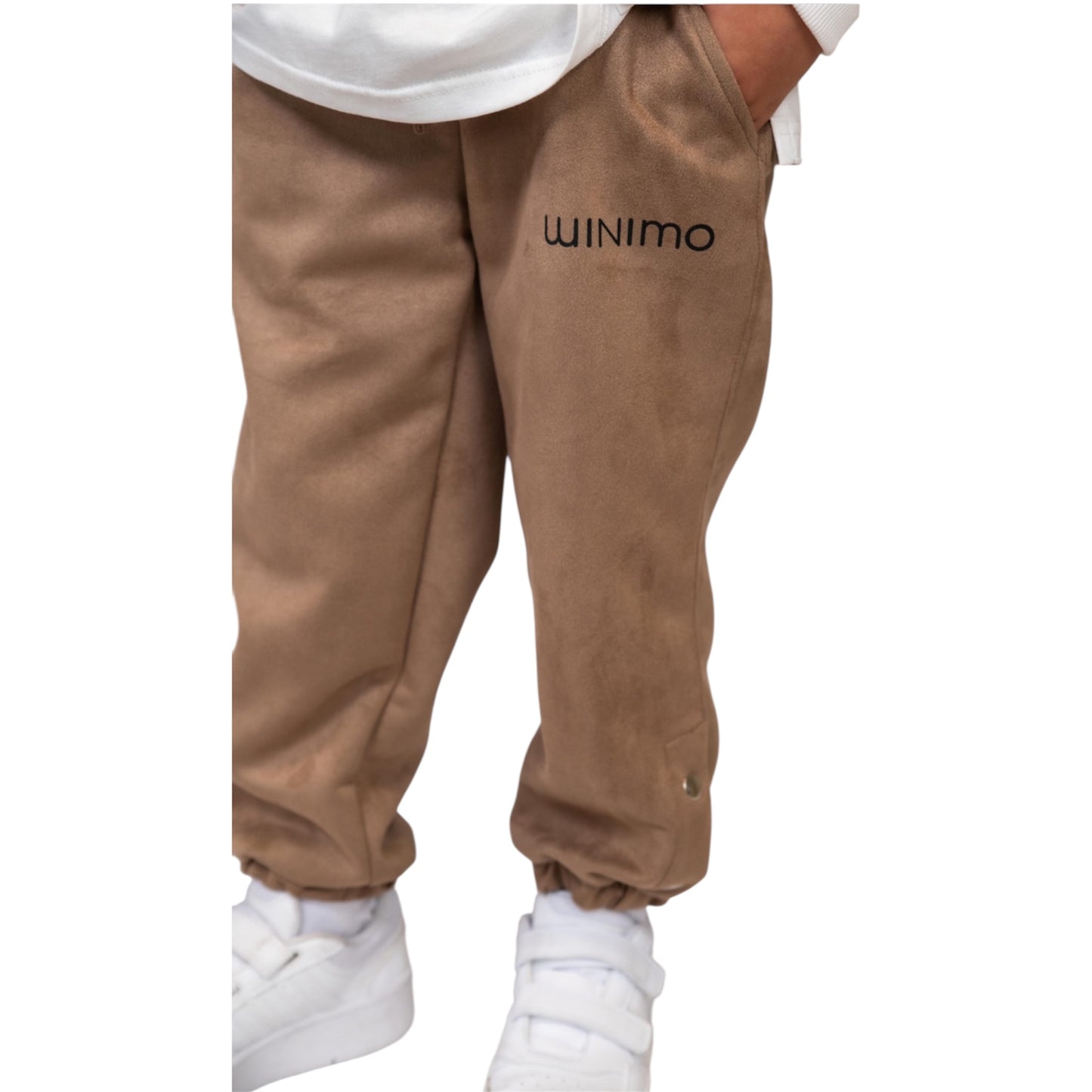 Boys Suede Vest & Jogger Set