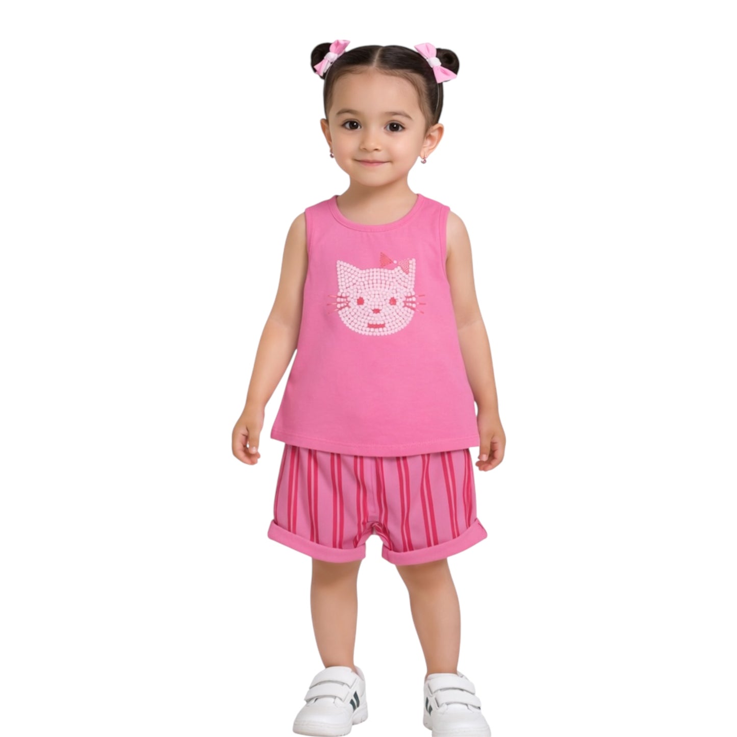 Girls Kitty Summer Set