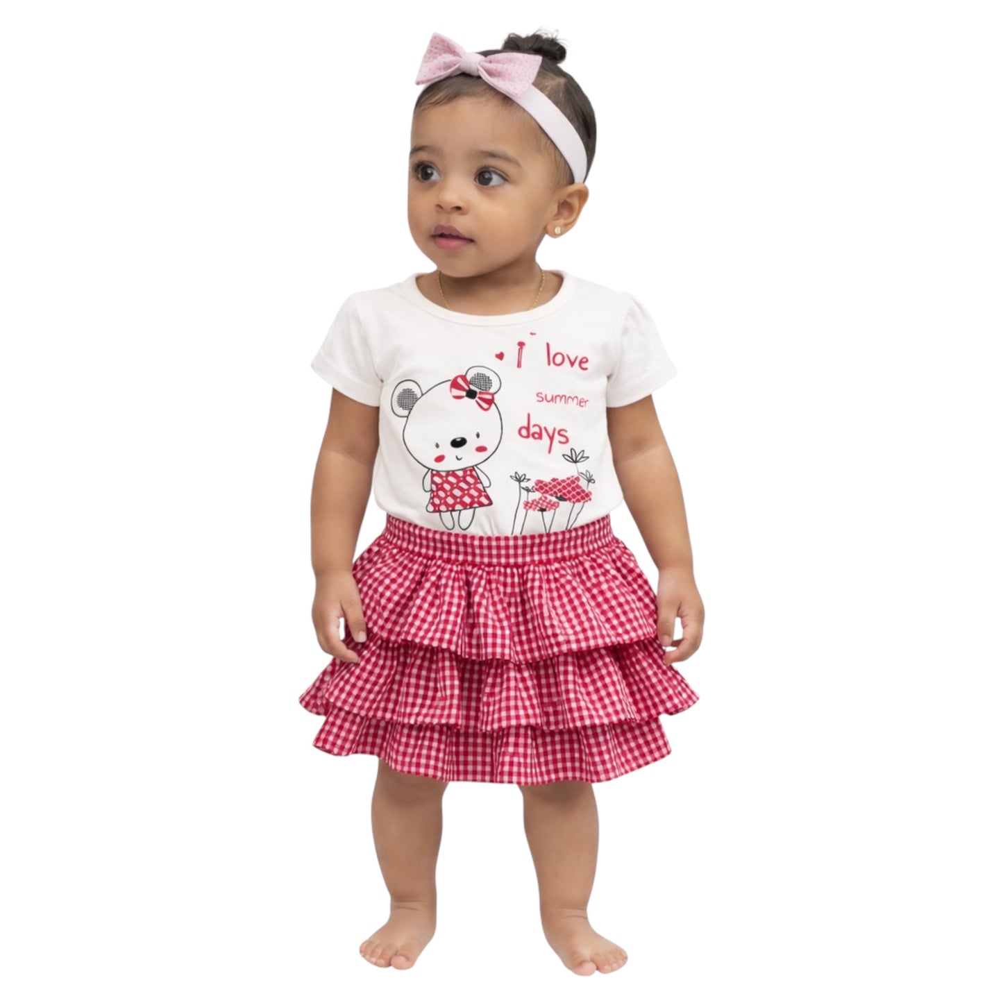Summer Days T-Shirt & Skirt Set