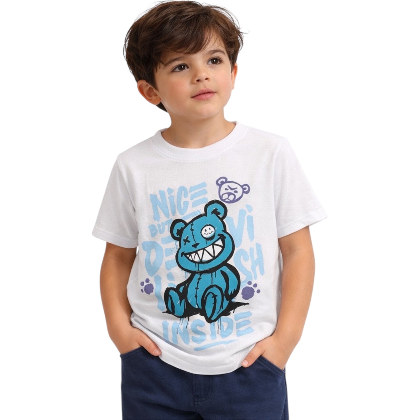 Αγόρι T-Shirt με Στάμπα Bear