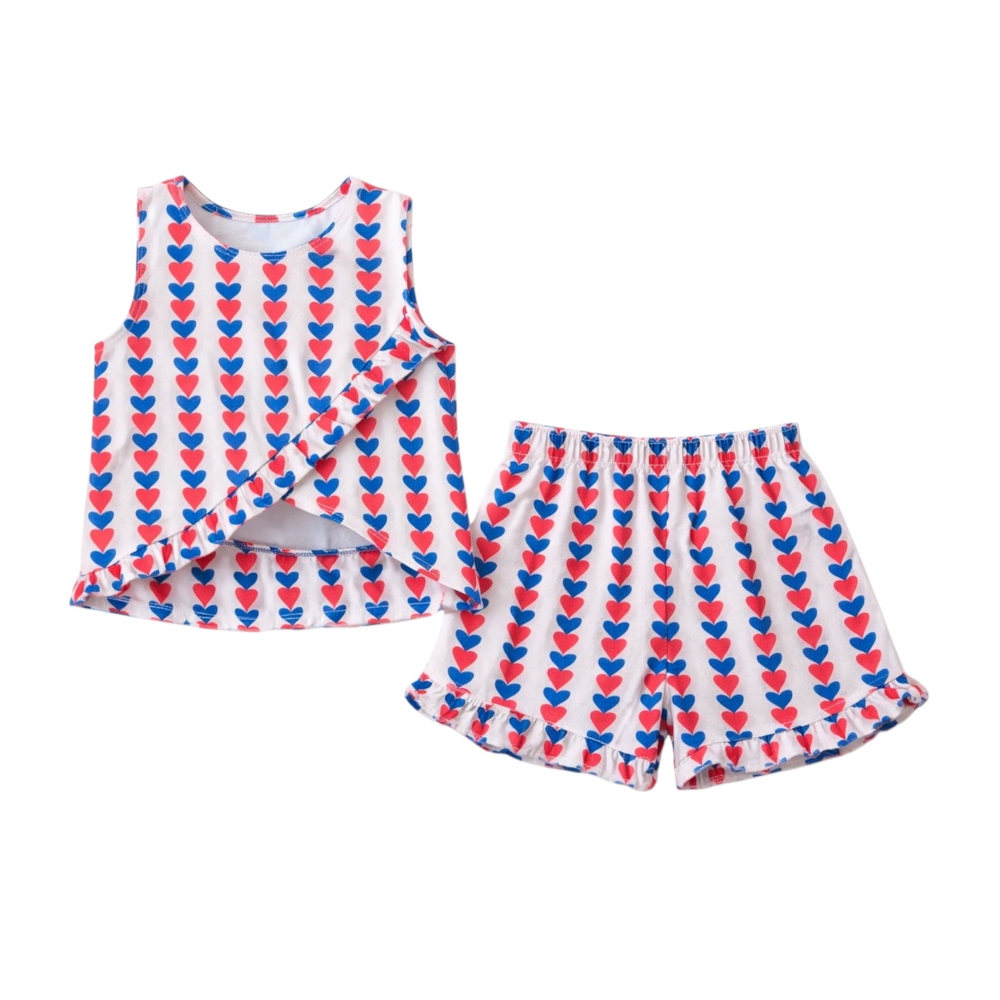 Baby Girls Heart Print Set – Yell-Oh!