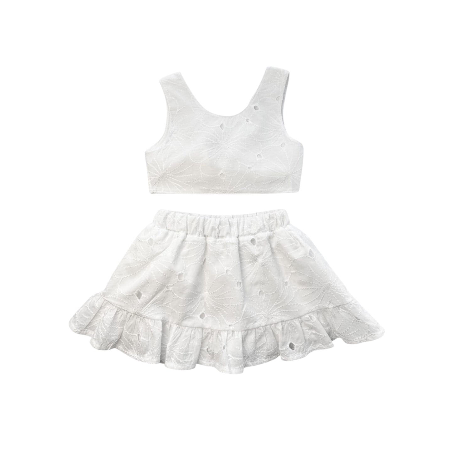 Girls Broderie Set