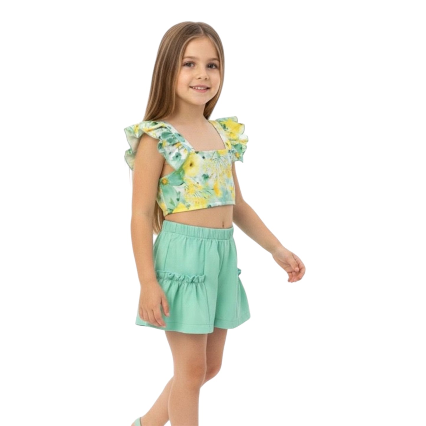 Baby Girl Top & Shorts Set