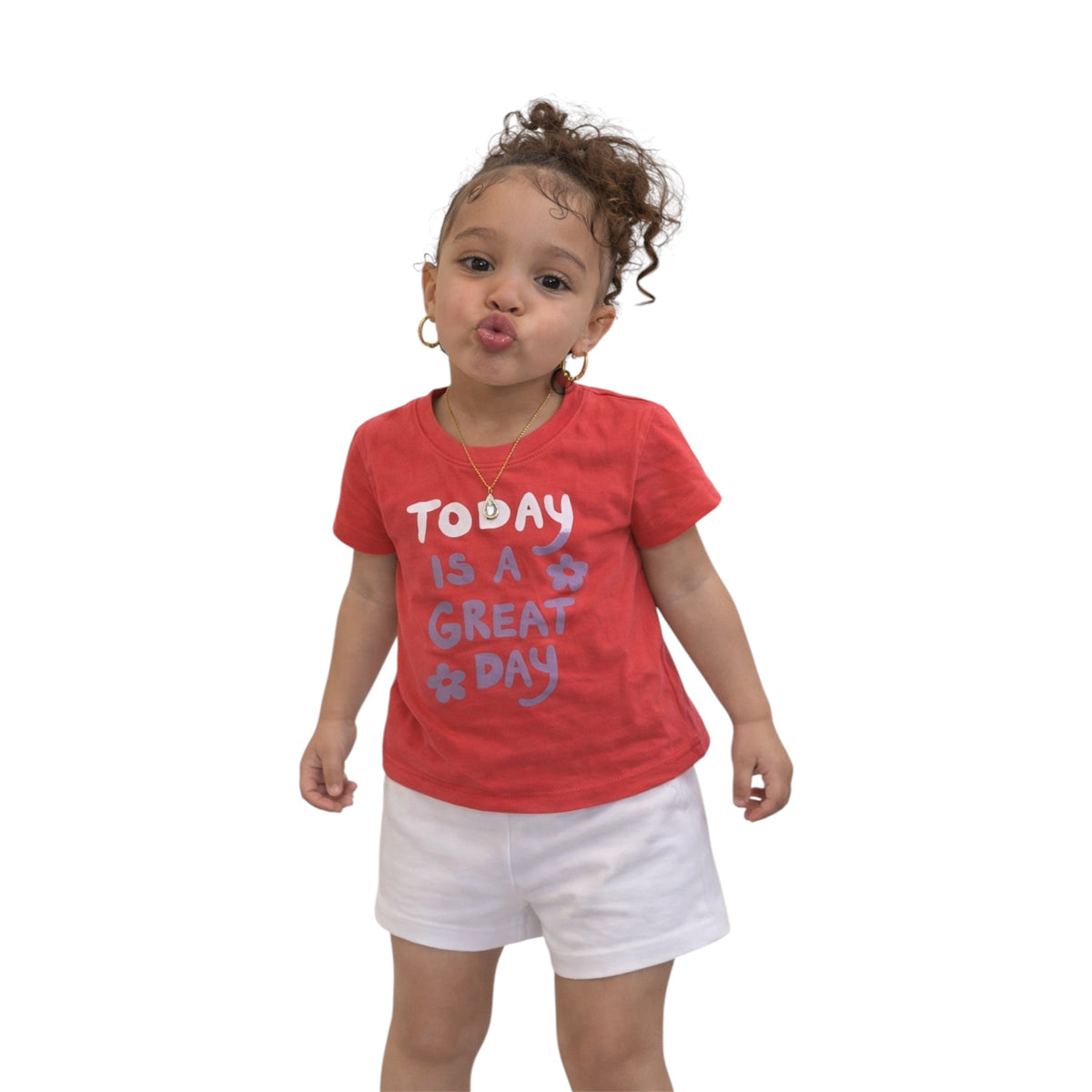 Girl Cotton T-Shirt & Shorts Set – NEK
