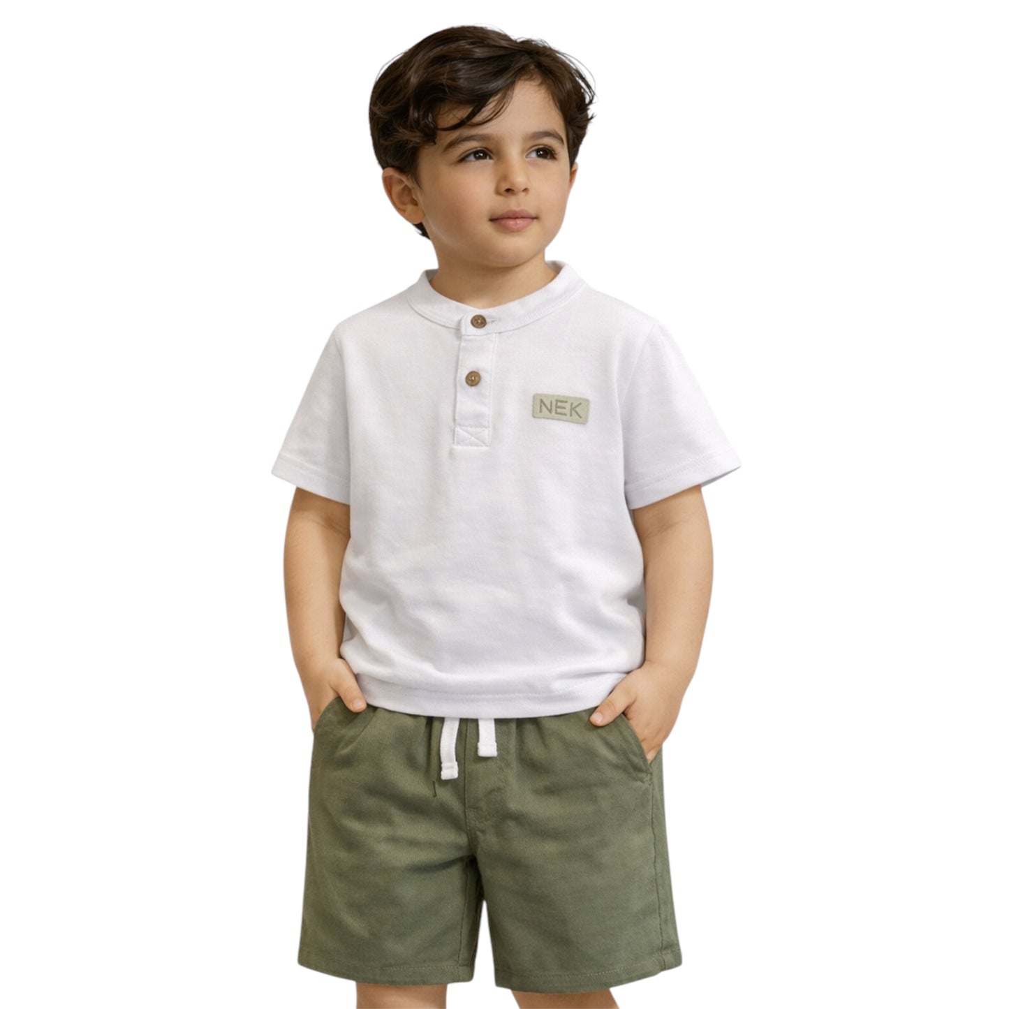 Boys NEK Polo Style T-Shirt &Shorts Set
