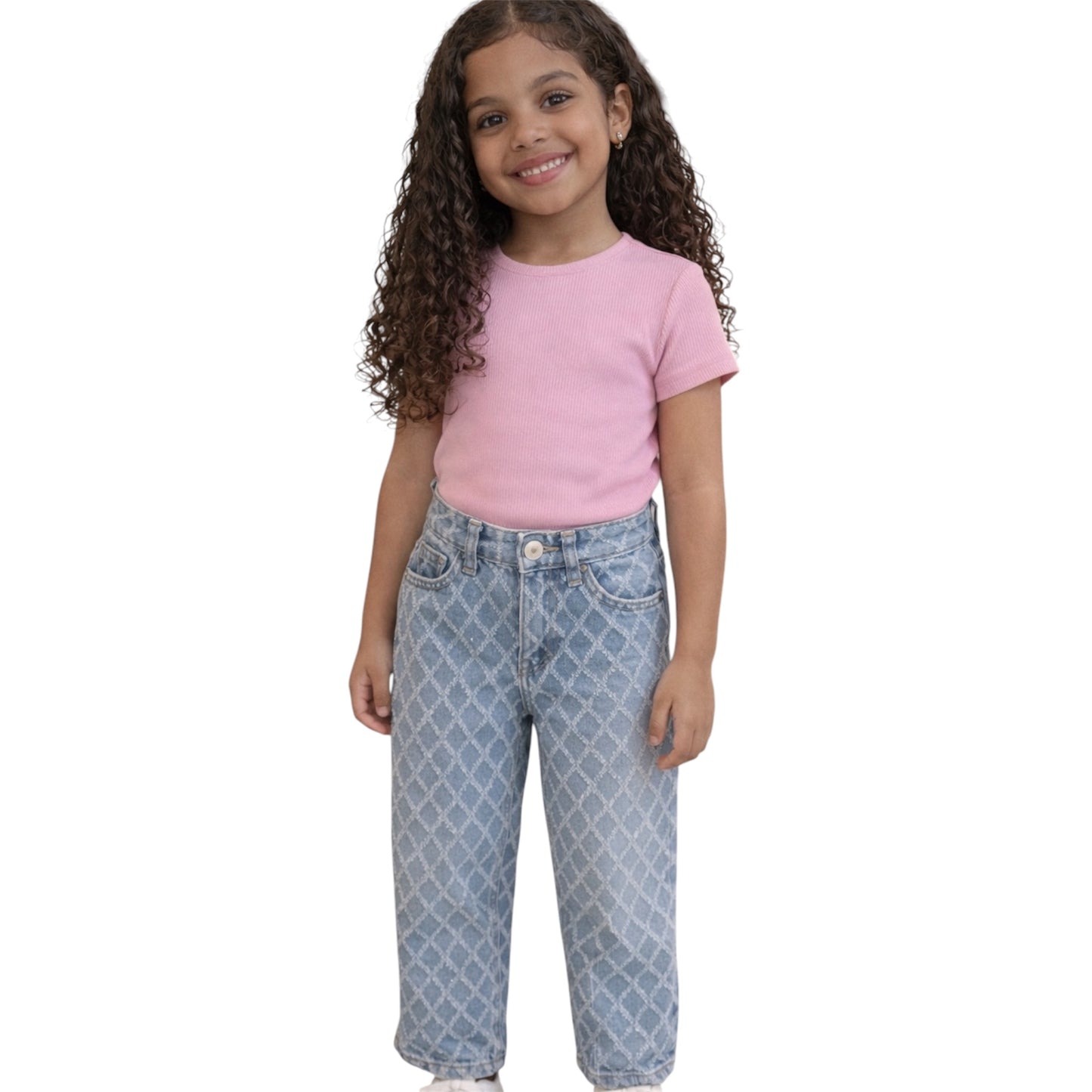 Girls Rhinestone Detail Pants