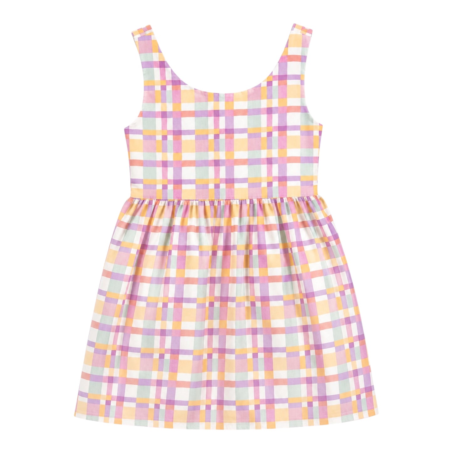Pastel Plaid Summer Dress