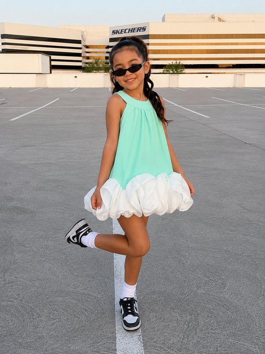 Statement Flower Hem Dress