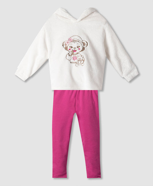 ΣΕΤ με γούνα μπλούζα και κολάν !