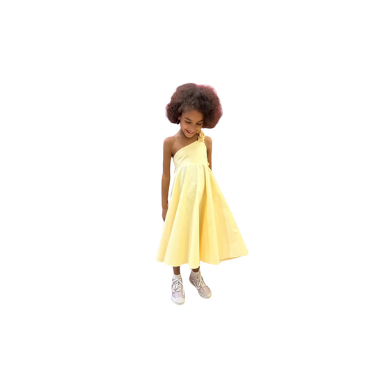 Yellow Dress with Back Bow