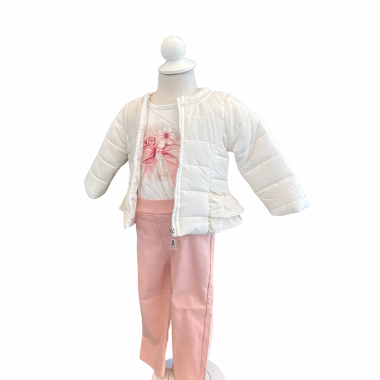 3-Piece Sweet Bow Set with Jacket