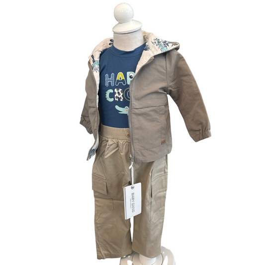 3-Piece Set with Double-Face Jacket