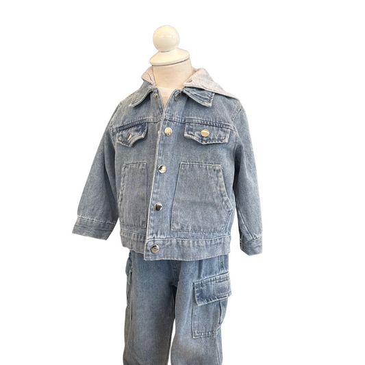 3-Piece Denim Street Style Set