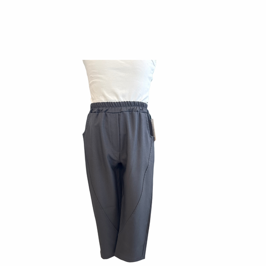 Unisex Black Cropped Trousers