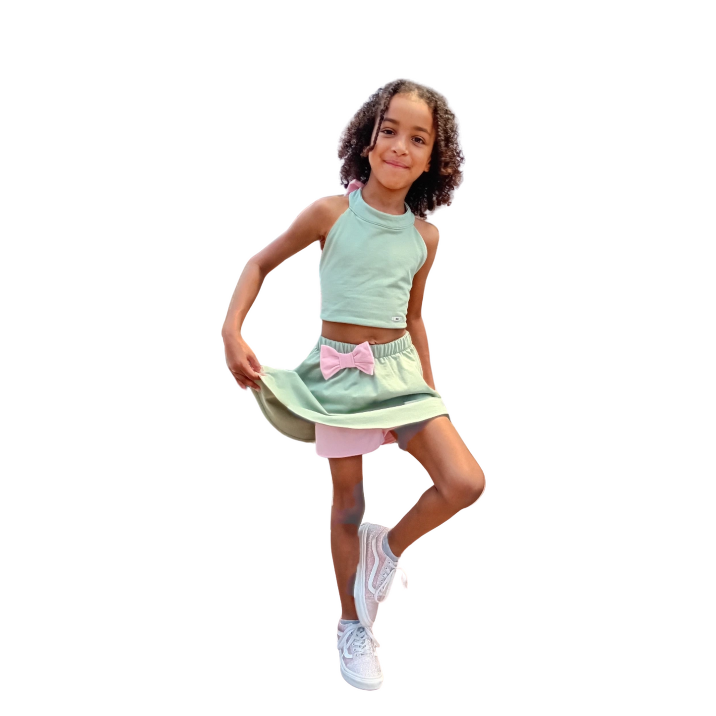 Two-Piece Set with Back Bows