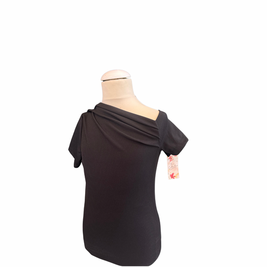 Asymmetric Ribbed Bodysuit