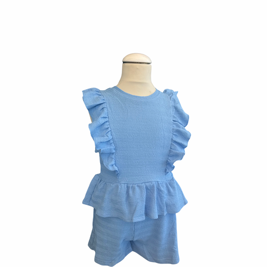 Ruffle Peplum Set