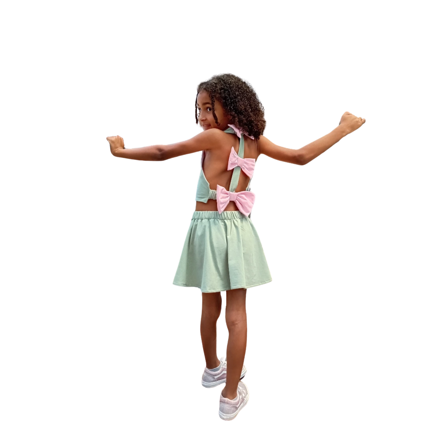 Two-Piece Set with Back Bows