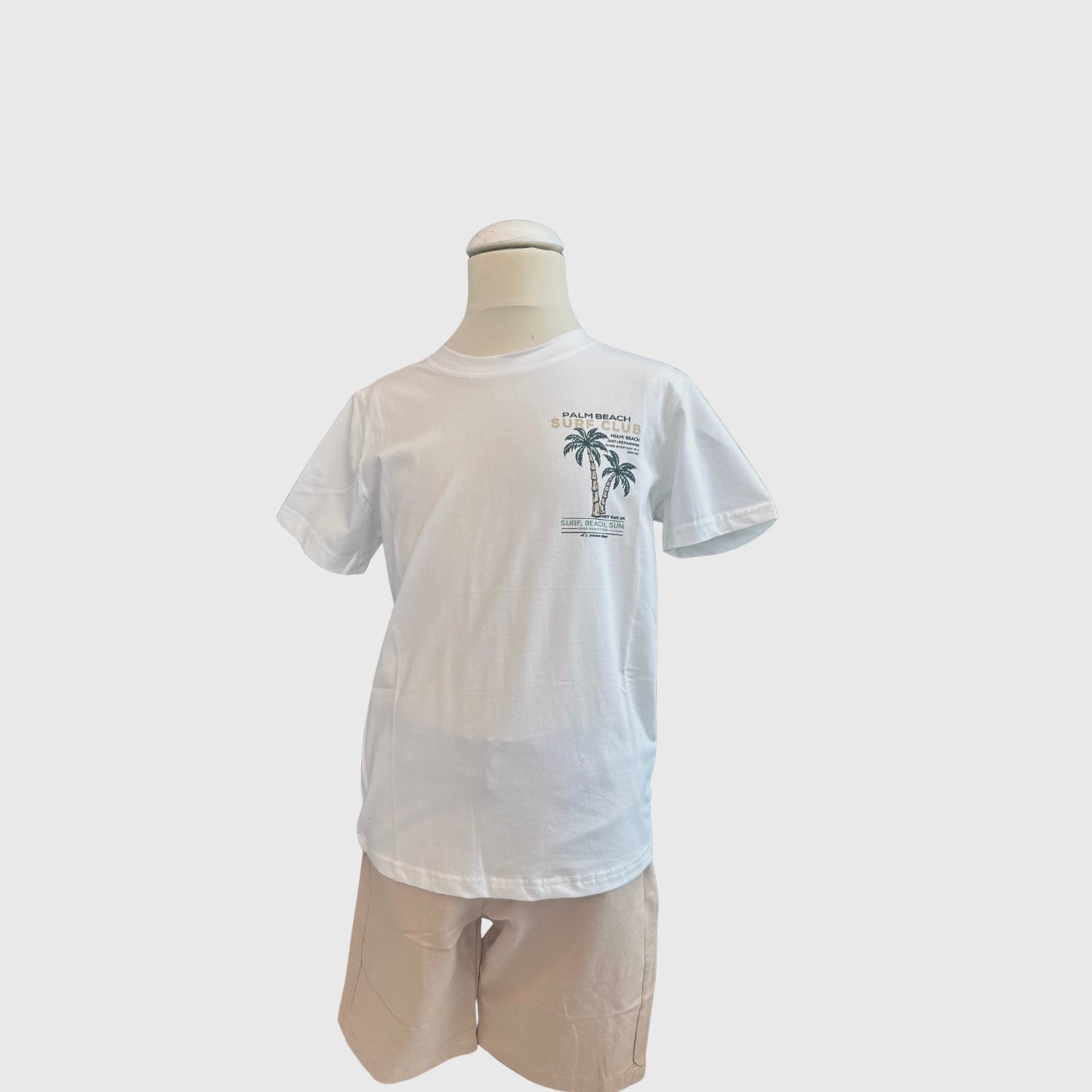 Palm Beach Set – White & Beige