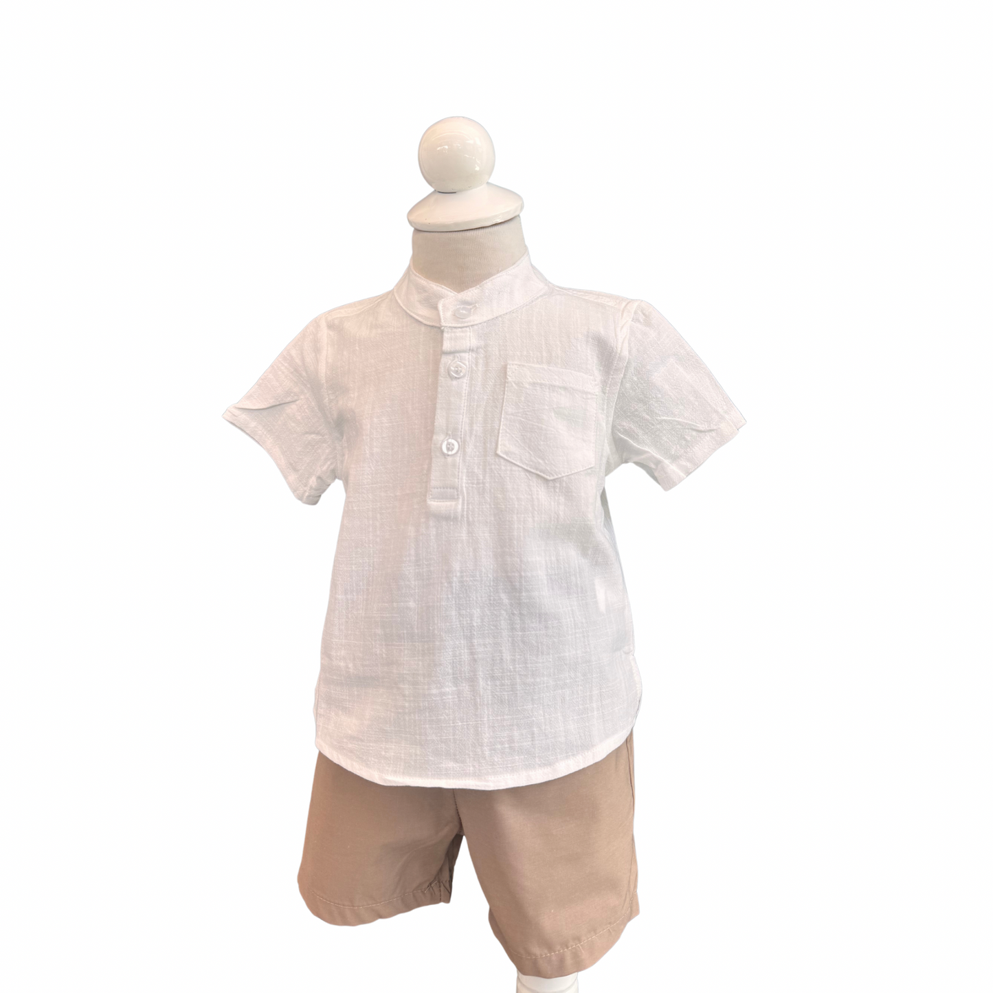 Linen Shirt & Shorts Set
