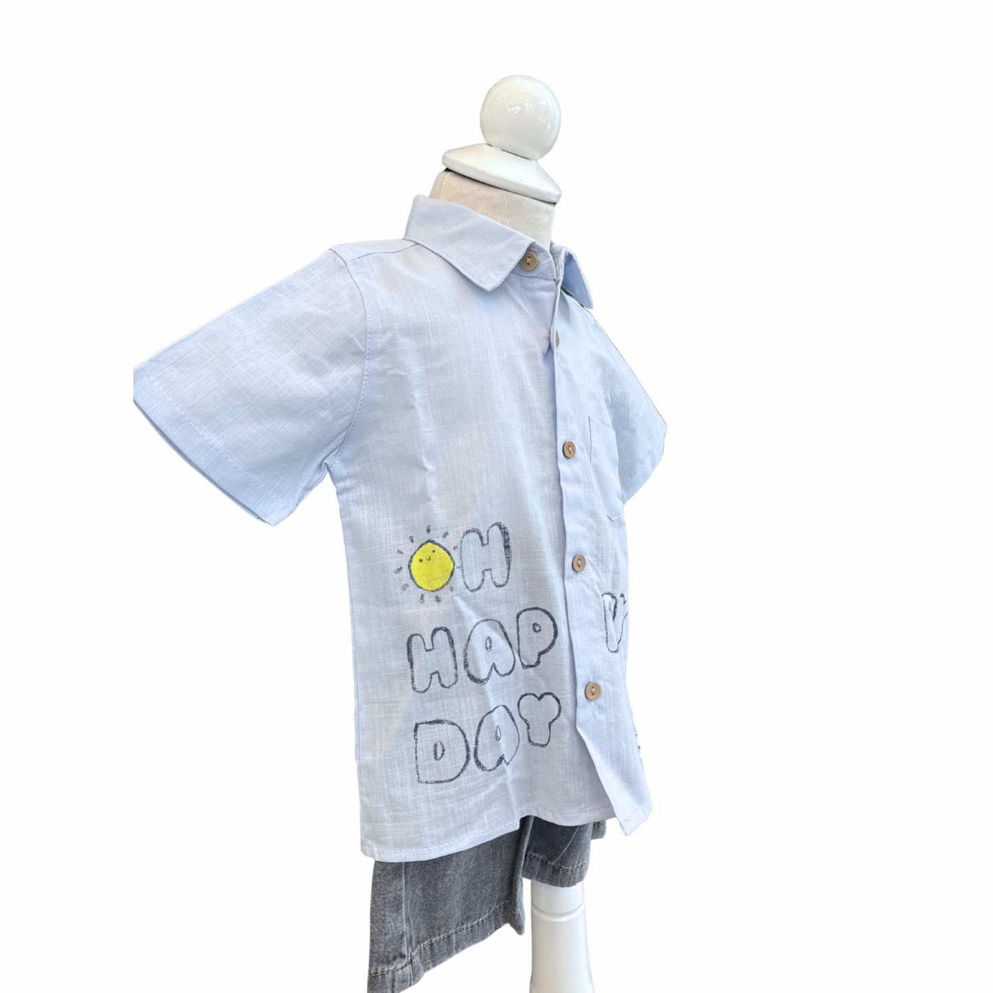 Oh Happy Day” Shirt & Shorts Set