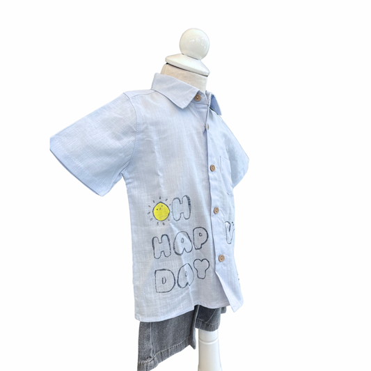 Oh Happy Day” Shirt & Shorts Set