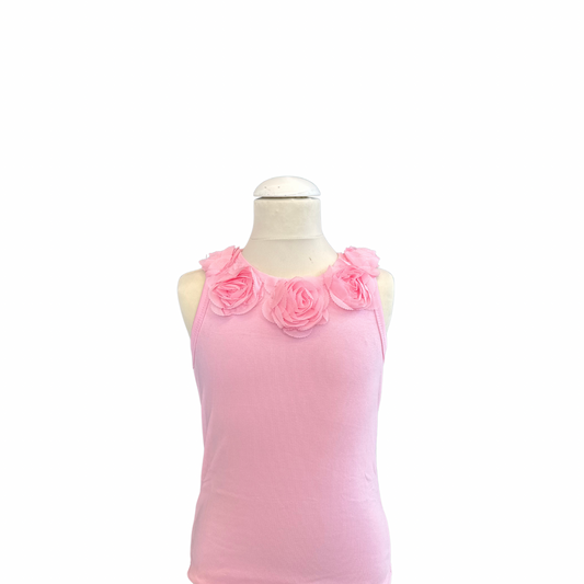 Girls' Tulle Ruffle Top