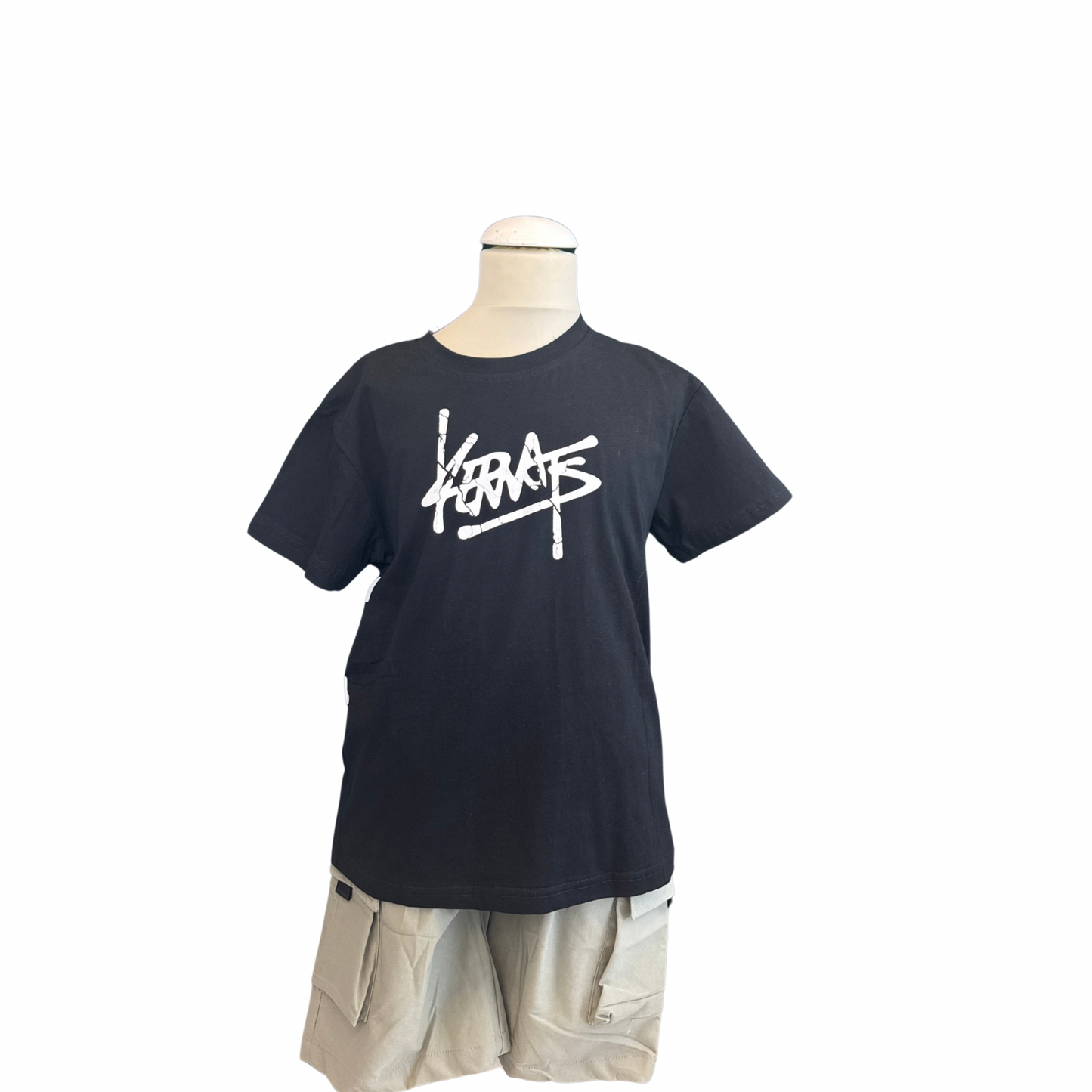 Boys’ White & Black Graffiti Set