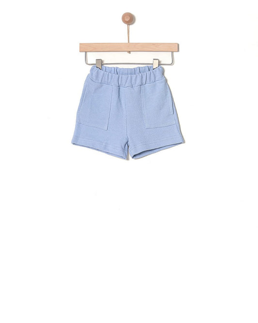 SHORTS JERSEY JACQUARD CHAMBRAY BLUE