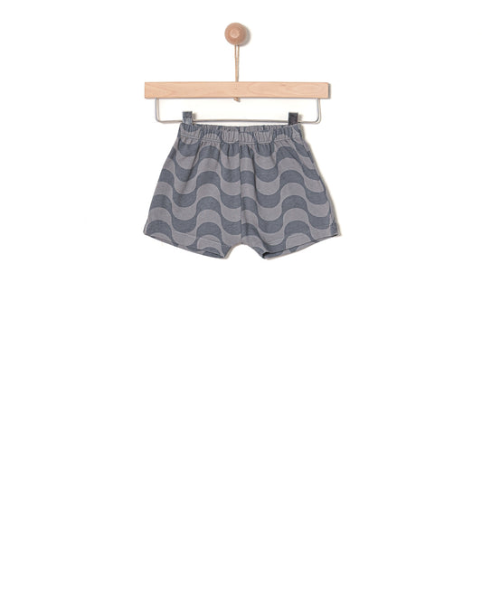 SHORTS ORGANIC LICORICE WAVES ALLOVER