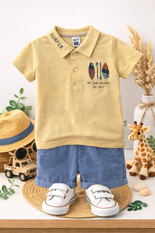 Βρεφικό Σετ Polo Μπλουζάκι &Σορτσάκι