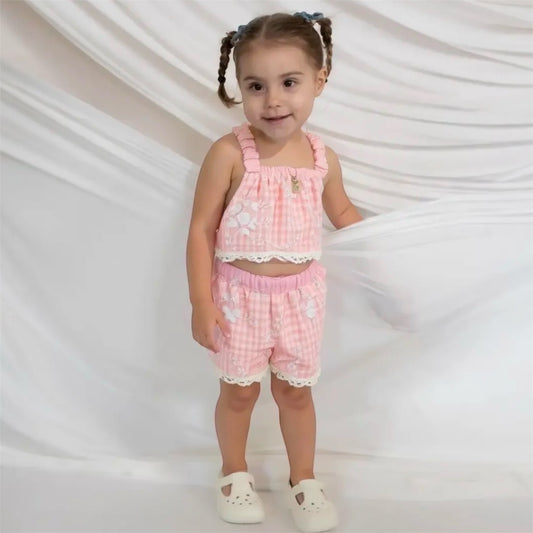 Minimo Girls Summer Top & Shorts Set