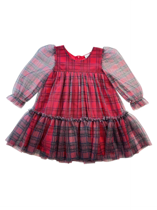 Φόρεμα “Καρώ με Τούλι”