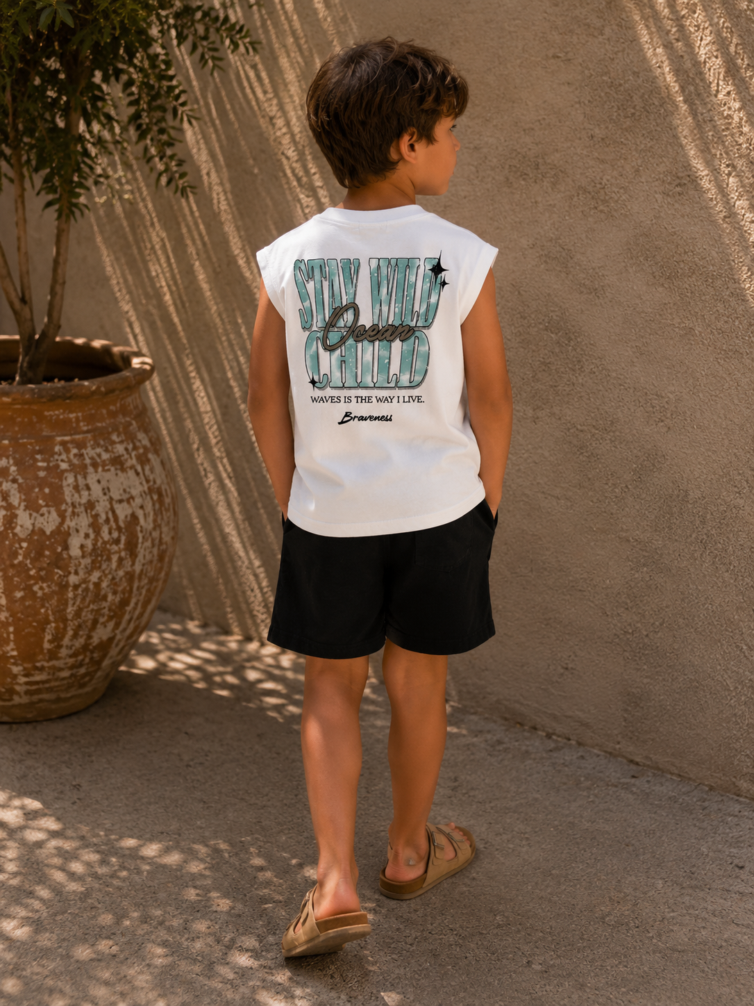 Boy Sleeveless T-Shirt &Shorts Set