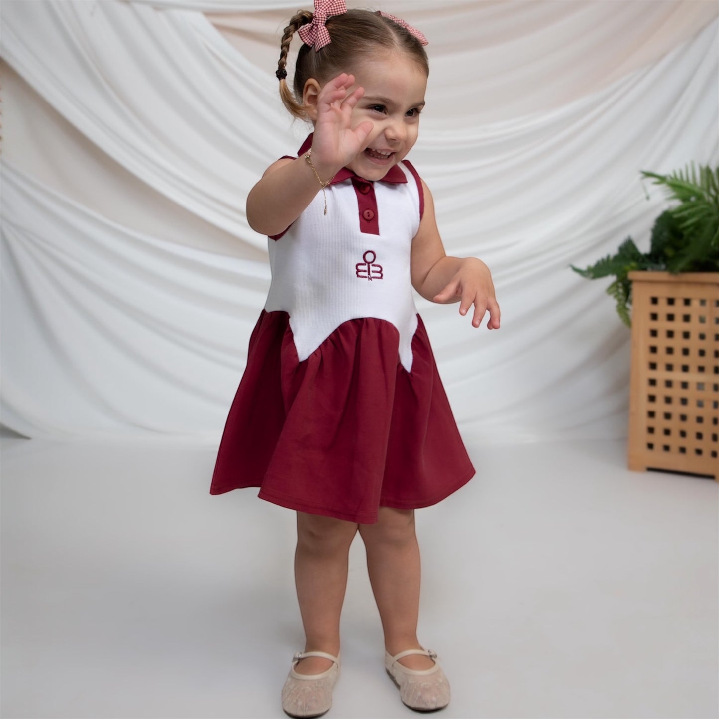 Minimo Girls Collar Dress