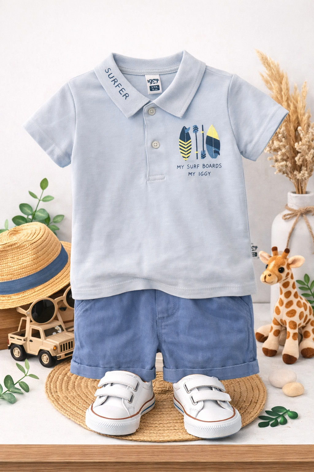 Βρεφικό Σετ Polo Μπλουζάκι &Σορτσάκι