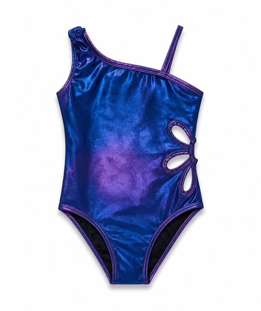 Shimmer Cut-Out Swimsuit