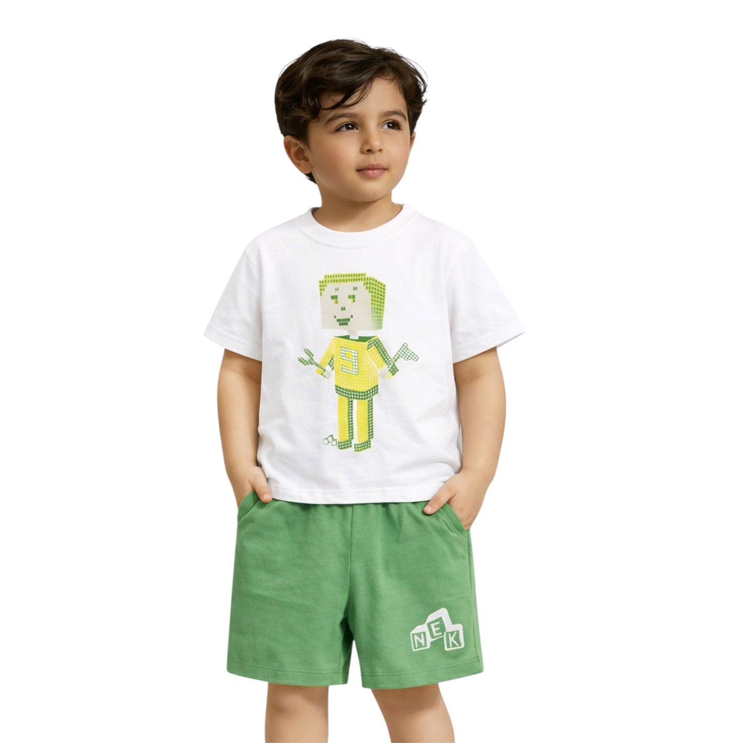 Boys Cotton T-Shirt & Shorts Set