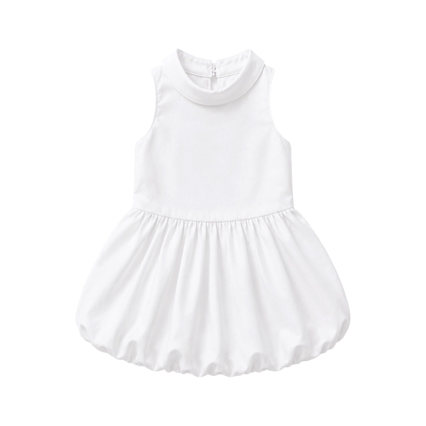 Girls Balloon Dress with Back Bow